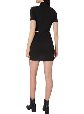 Vestido Calvin Klein Zip Monochrome  Preto Mulher