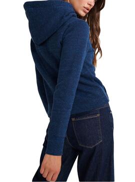 Sweat Superdry The Real Tonal Azul para Mulher