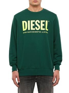 Sweat Diesel Division Verde para Homem