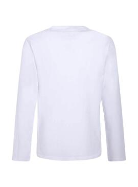 T-Shirt Pepe Jeans Jamess Branco para Menino