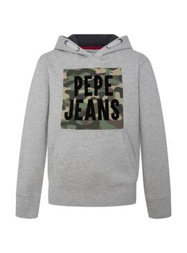 Sweat Pepe Jeans Forest Cinza para Menino