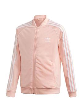 Casaca Adidas Tracktop Rosa para Menina
