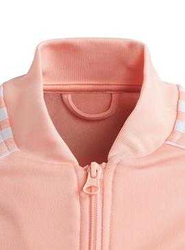 Casaca Adidas Tracktop Rosa para Menina