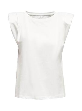T-Shirt Only Jen Branco para Mulher