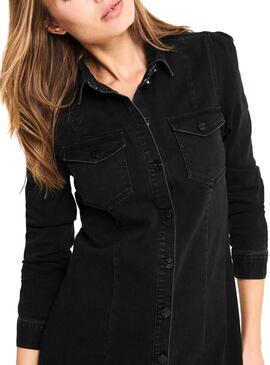 Vestido Only Mette Preto para Mulher