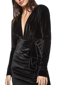Vestido Pepe Jeans Tracy Terciopele Preto Mulher