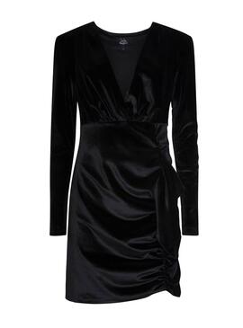 Vestido Pepe Jeans Tracy Terciopele Preto Mulher