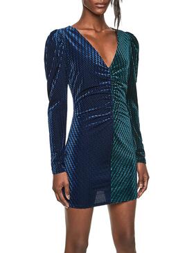 Vestido Pepe Jeans Therese Bicolor Velvet