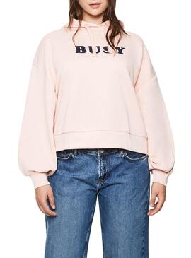 Sweat Pepe Jeans Greta Rosa para Mulher