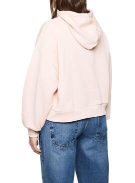 Sweat Pepe Jeans Greta Rosa para Mulher