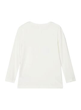 T-Shirt Name It Ogimmi Branco para Menina