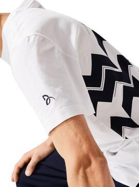 T-Shirt Lacoste Novak Djokovic Branco para Homem