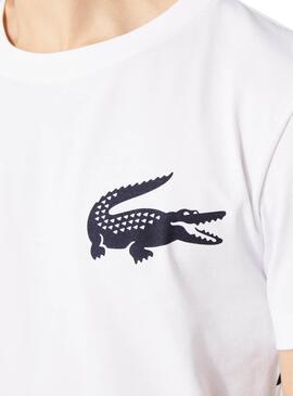 T-Shirt Lacoste Novak Djokovic Branco para Homem