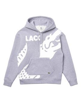 Sweat Lacoste Live Moletom Cinza para Homem