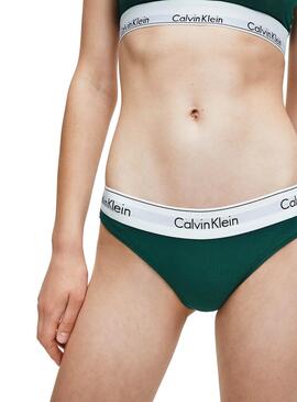Calcinha Calvin Klein Bikini Verde para Mulher