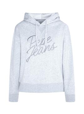 Sweat Pepe Jeans Carina Cinza para Mulher