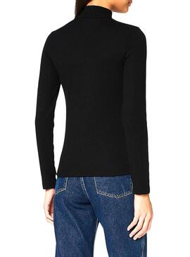 Camisola Tommy Jeans Mock Preto para Mulher