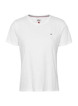 T-Shirt Tommy Jeans Soft Branco para Homem