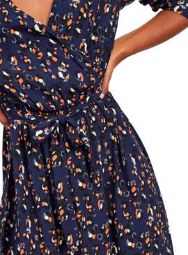 Vestido Vila Vikittie Azul Marinho para Mulher