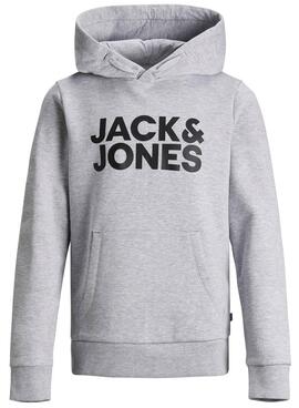 Sweat Jack & Jones Corp Logo Cinza para Menino
