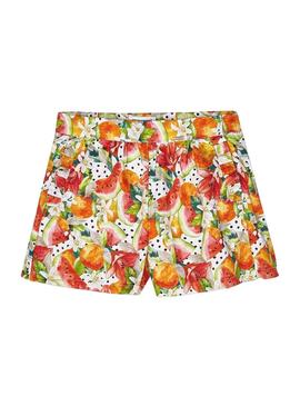 Short Mayoral Persimon Print Orange Menina