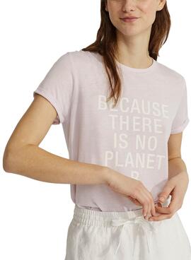 T-Shirt Ecoalf Onda Rosa para Mulher