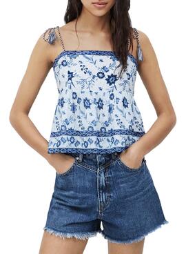 Blusa Pepe Jeans Hermiones Azul para Mulher