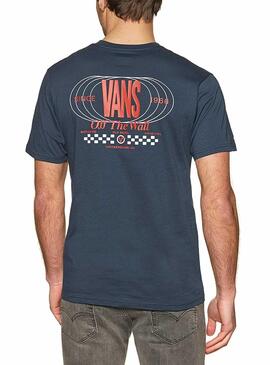 T-Shirt Vans Frequency Ss Azul para Homem