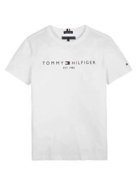 T-Shirt Tommy Hilfiger Ringer Branco para Menino