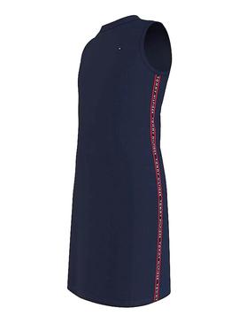 Vestido Tommy Hilfiger Tape Sports Azul para Menina