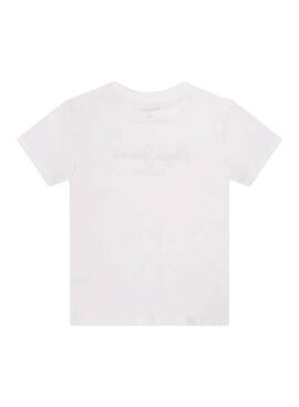 T-Shirt Pepe Jeans Art Branco para Menino