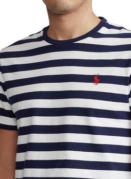 T-Shirt Polo Ralph Lauren Listras Azul Homem
