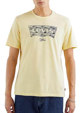 T-Shirt Levis Housemark Graphic Amarelo Homem