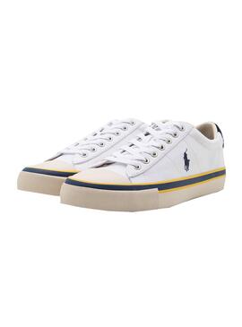 Sapatilhas Polo Ralph Lauren Lona Branco Homem