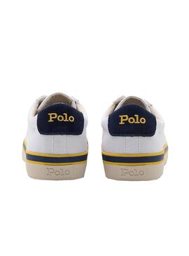 Sapatilhas Polo Ralph Lauren Lona Branco Homem