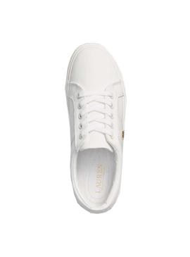 Sapatilhas Polo Ralph Lauren Janson Branco Mulher