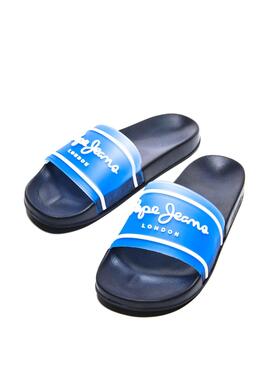Flip flops Pepe Jeans Slider Azul Marinho Homem