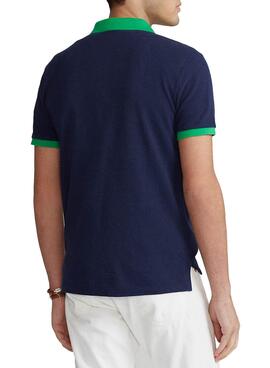 Polo Polo Ralph Lauren Short Malha Azul Marinho Homem