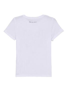 T-Shirt Name It Trollan Branco para Menina