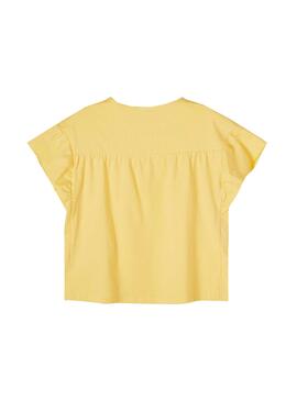 T-Shirt Name It Dagil Amarelo para Menina