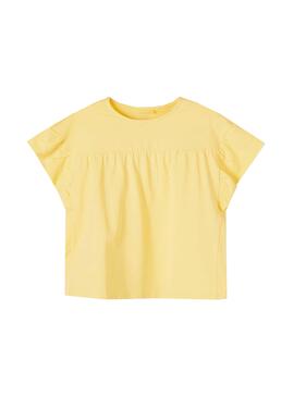 T-Shirt Name It Dagil Amarelo para Menina