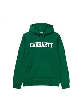 Sweat Carhartt College com capuz Verde homem