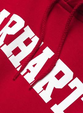 Sweat Carhartt College com capuz Vermelho homem