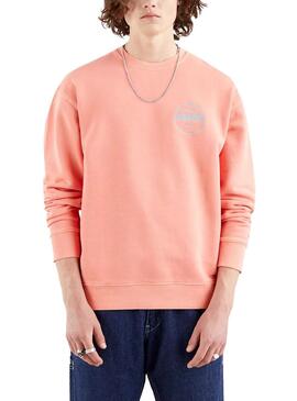 Sweat Levis Relaxed Graphic Rosa para Homem