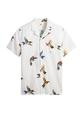 Camisa Levis Cubano Bird Branco para Homem