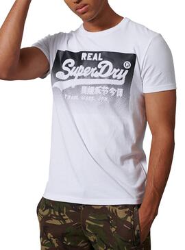 T-Shirt Superdry Halftone Branco para Homem