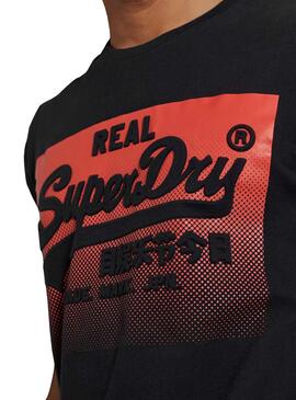 T-Shirt Superdry Halftone Preto para Homem