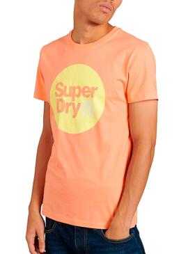 T-Shirt Superdry Collective Print Naranja Homem