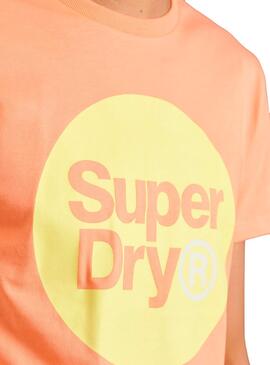 T-Shirt Superdry Collective Print Naranja Homem