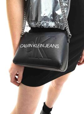 Bolsa Calvin Klein Corrente Pouch para Câmera Preto Mulher